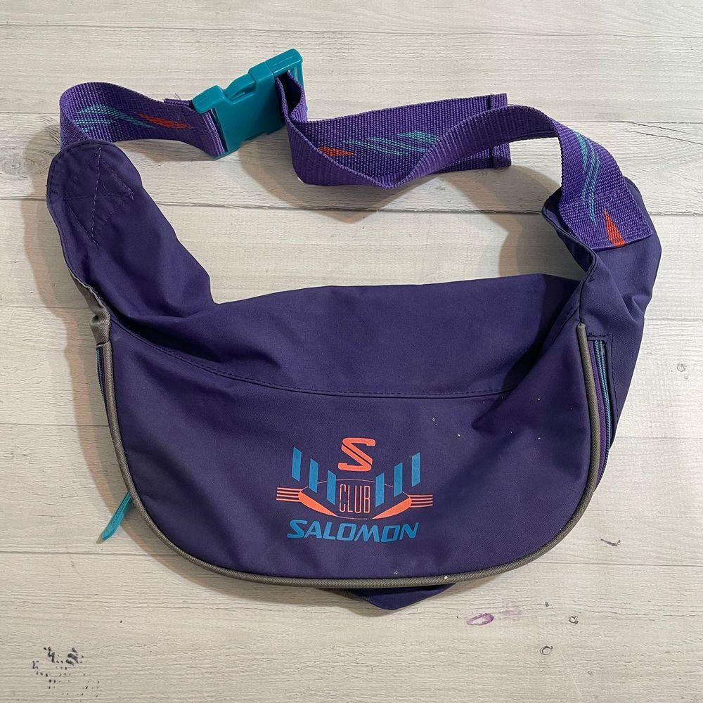 Salomon Vintage Belt Bag Purple‎ 80s Fanny Pack